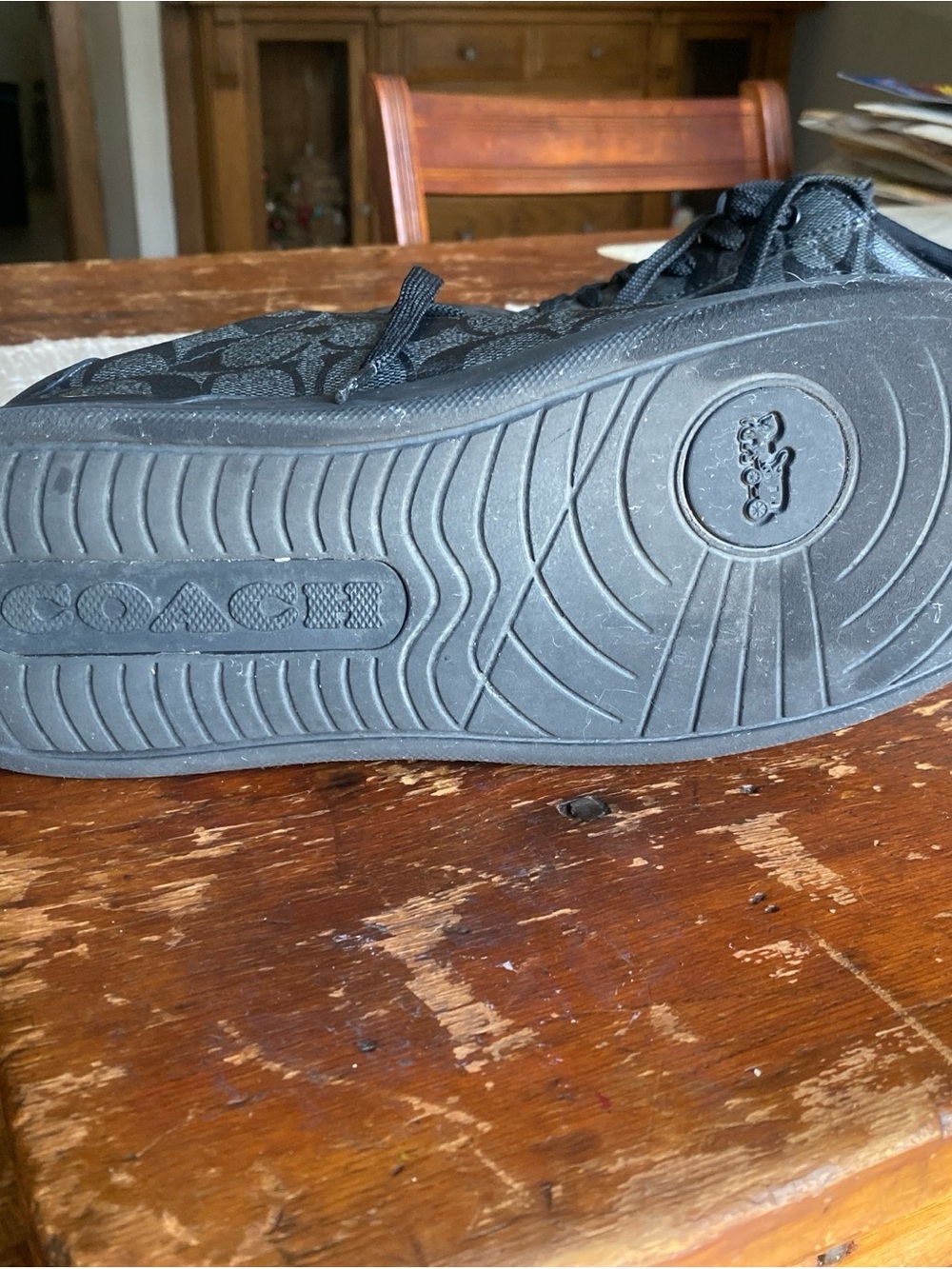 Coach Men's Black Signature C Sneaker - Picture 7 of 9